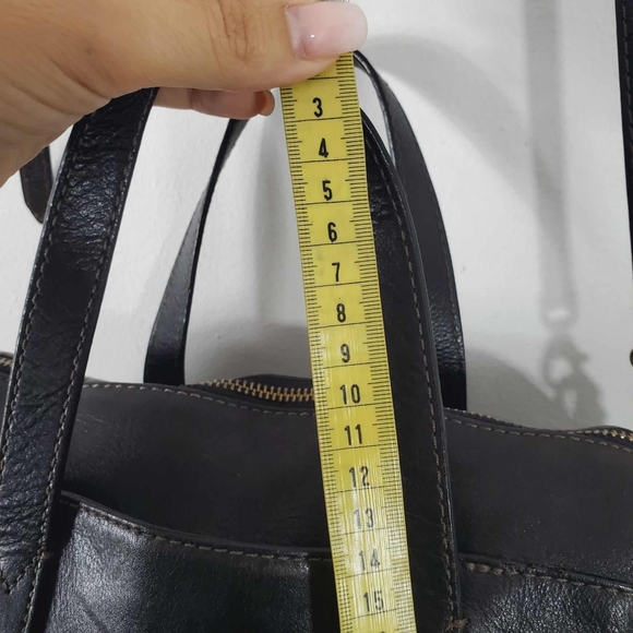 Fossil Emma Satchel Leather Handbags Crossbody - Picture 10 of 16